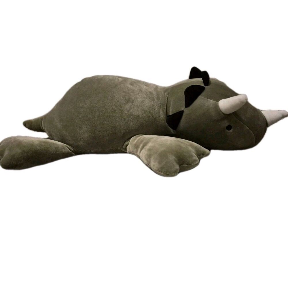 Pillowfort Large Weighted Dinosaur Plush Triceratops Throw Stuffed Animal 24"